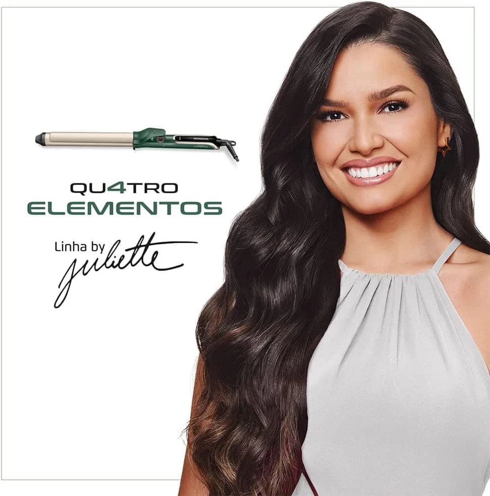 Modelador de Cachos By Juliette, Mondial, Verde Oliva, 70W, Bivolt - MC-JU-02