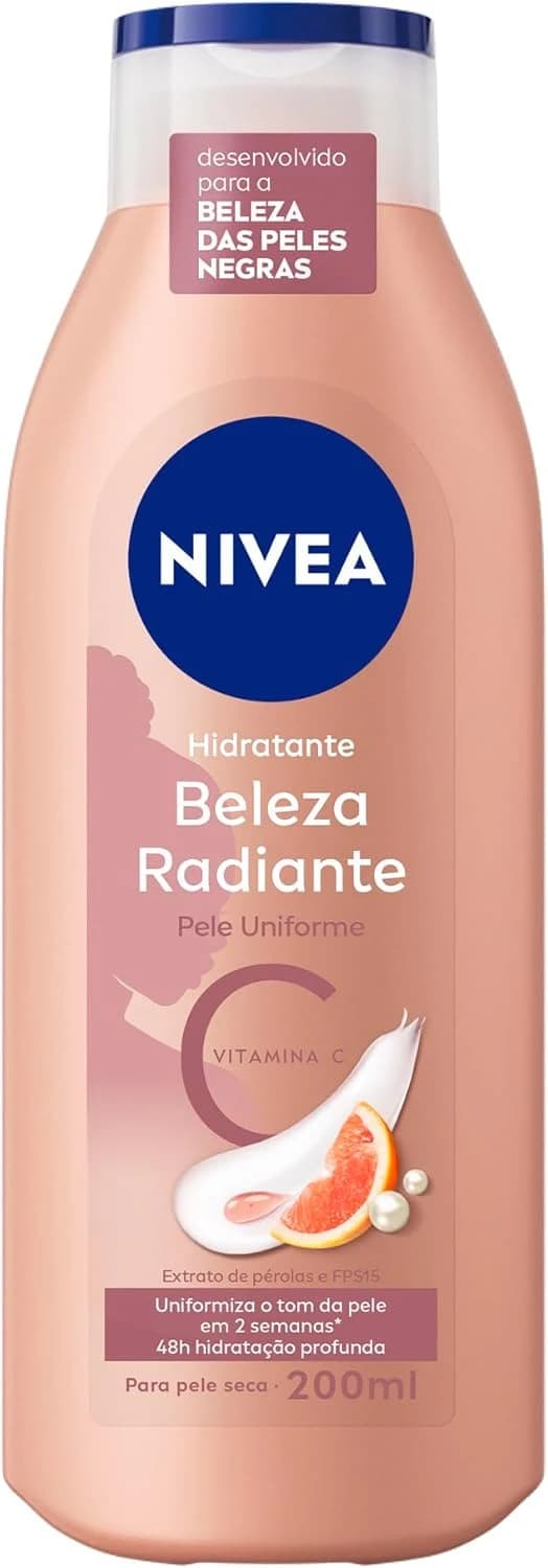NIVEA Hidratante Corporal Beleza Radiante Pele Uniforme 200ml