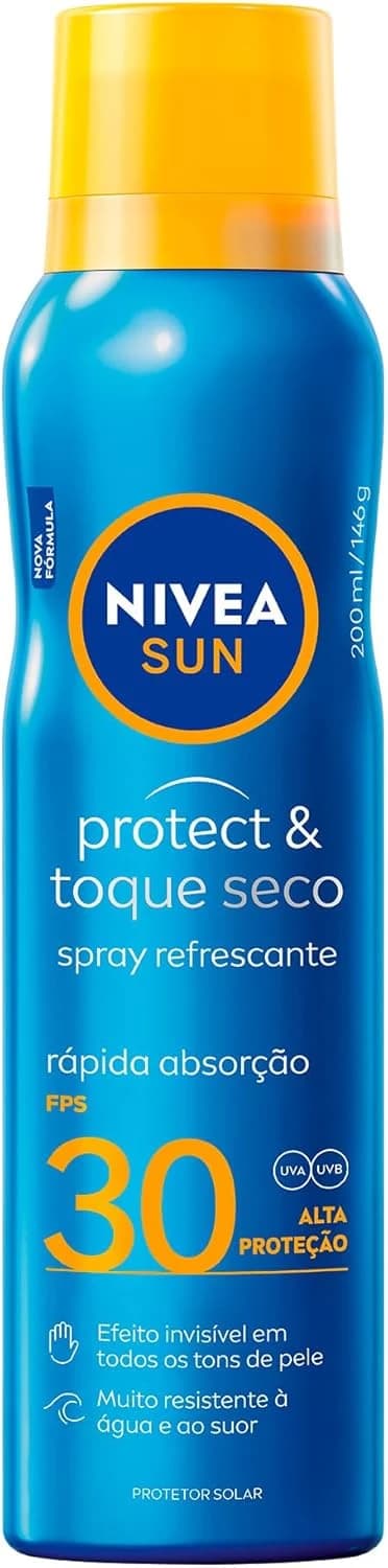 NIVEA SUN Protetor Solar Spray Protect & Toque Seco FPS 30 200ml