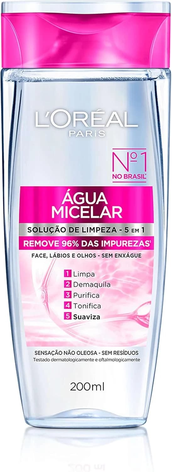 Água Micelar 5 Em 1 200ml, L'Oréal Paris, 200ml