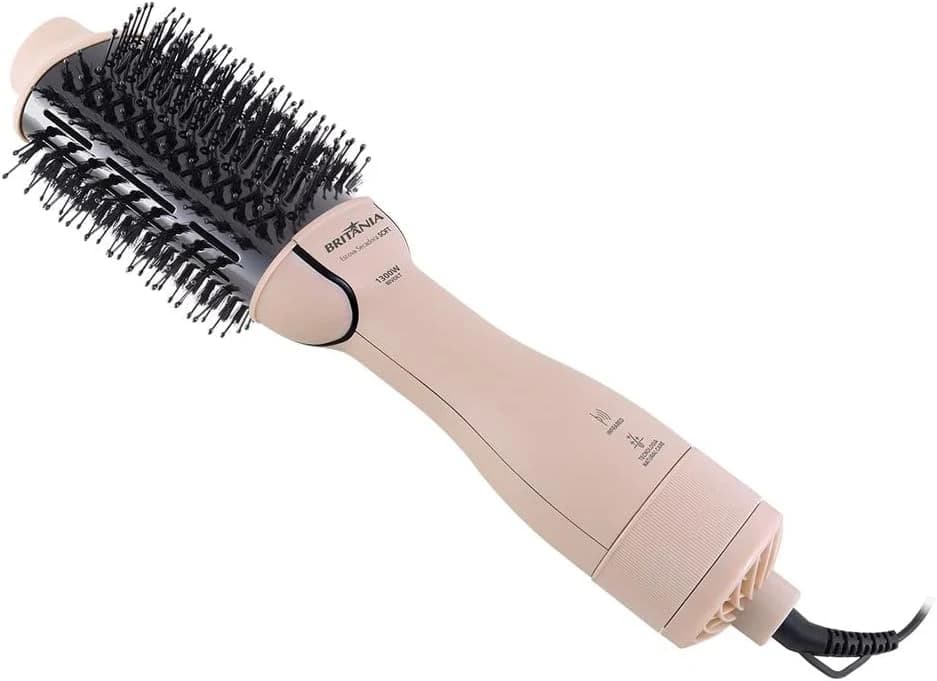 Escova Secadora Britânia Soft 4 em 1 1300W BEC07R Bivolt