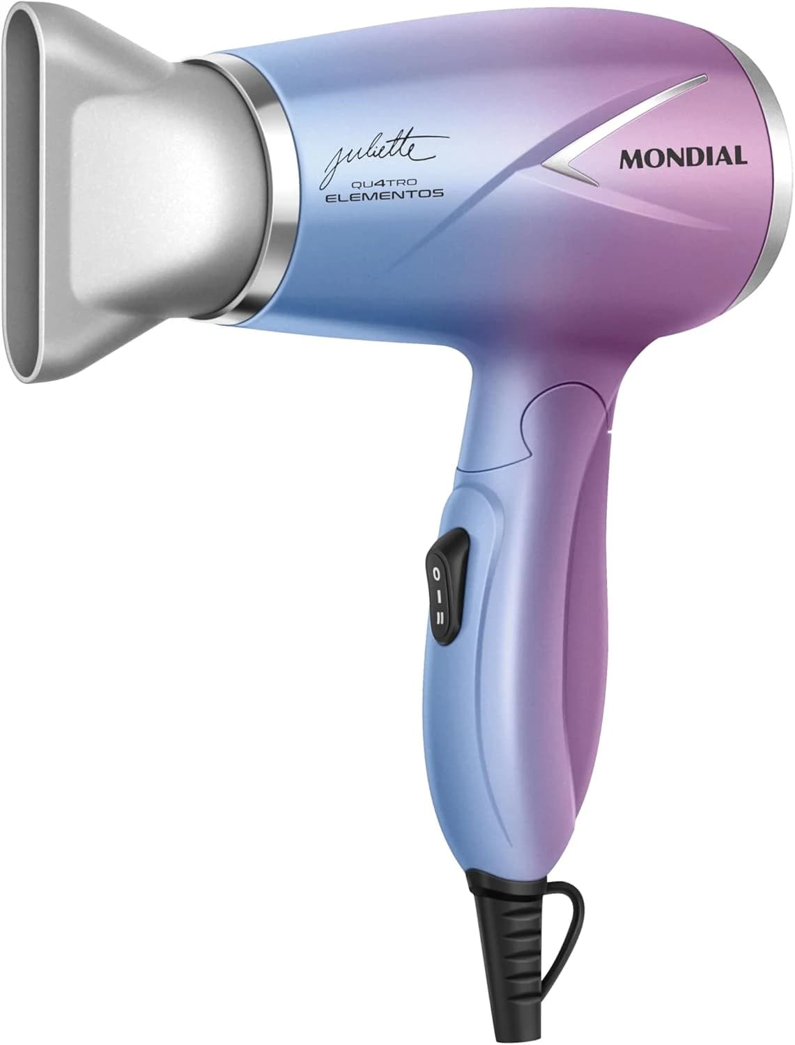 Secador de Cabelo By Juliette, Mondial, Azul/Rosa, 1200W, Bivolt - SCT-JU-03